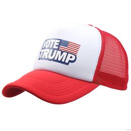 Voter Trump Hat Party Party Hopdoor Sports Baseball Cap Us Us Making America Great Again à nouveau Trump Mesh Chapeaux