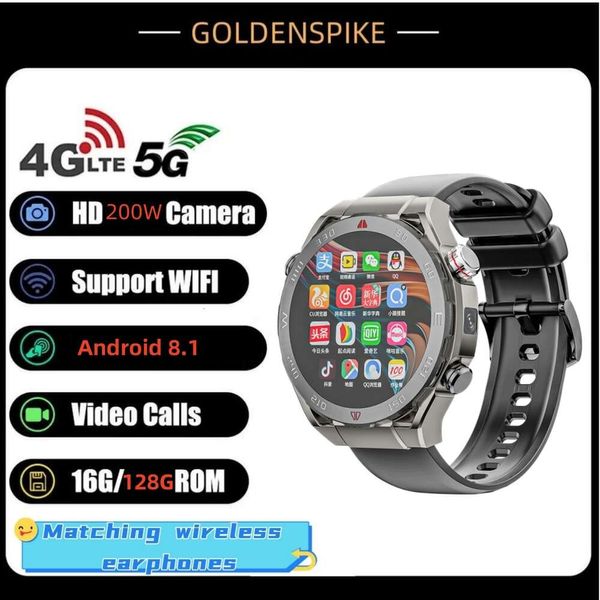 VP600 4G Android Smart Watch 128 Go Rom pour Xiaomi Smartwatch HD Camera Global Call App Download Play Store 800mAh Batterie