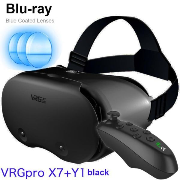 VR / AR ACCESSORORISE 3D VR Casque Smart Virtual Reality Lunes Casques pour lentilles téléphoniques des smartphones avec écouteurs Contraclers 7 pouces Binoculaires 230812