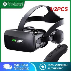 VR/AR Devices 1/2 pièces J20 4K lunettes de réalité virtuelle 3D casque stéréo en carton Q240306