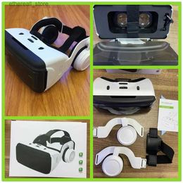Dispositivos VR/AR 1 juego de gafas de realidad virtual con controlador inteligente montado en la cabeza para el cuidado de los ojos Uso cómodo de gafas 3D en casa VR montado en la cabeza Q240306