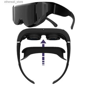 VR/AR-apparaten 2022 Nieuwe intelligente videobril 3D VR Virtual Reality-filmgame Dual IPS-scherm HDMI 700 graden Bijziendheid IMAX-scherm 3D-bioscoop Q240306