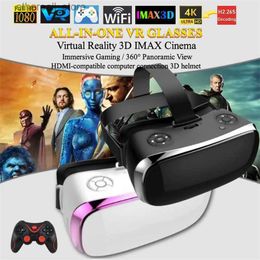 Dispositivos VR / AR Gafas VR integradas Realidad virtual IMAX Cine Casco 360 Juego panorámico inmersivo Android PC Gafas 3D inalámbricas Q240306