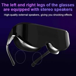 Dispositivos VR / AR Naked Eye Gafas de video inteligentes 3D VR Realidad virtual Juego de películas Pantalla IPS dual HDMI 700 grados Miopía Pantalla IMAX Cine 3D Q240306