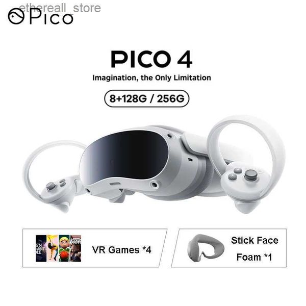 VR/AR Devices Pico 4 VR casque de réalité virtuelle multifonctionnel monté sur tête 8 + 128G/512G lunettes intelligentes 3D 4K + casque de jeu à affichage Metaverse Stream Q240306