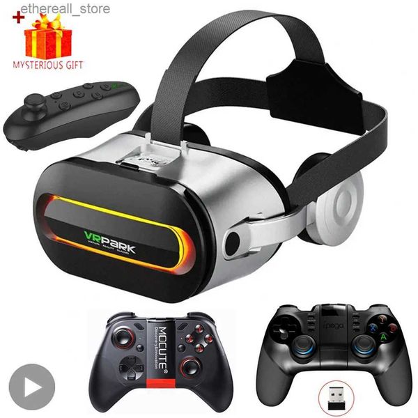 Appareils VR/AR Viar 3D réalité virtuelle VR lentille oculaire dispositif Bluetooth casque lentille lunettes smartphone contrôleur de casque Q240306