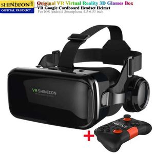 VR/AR Devices VR réalité virtuelle boîte à lunettes 3D stéréo VR Google casque en carton adapté aux smartphones IOS Android culbuteur sans fil Q240306