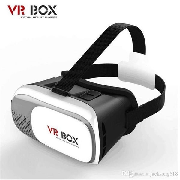 VR Box Gafas 3D Auriculares Teléfonos de realidad virtual Estuche Google Cartón Película Control remoto para teléfono inteligente VS Gear Head Mount Plástico VRB219I