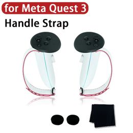 Óculos vr para meta quest 3 alça alça vr anti deslizamento anti queda pulseira confortável seguro ajustável controlador protetor 231117