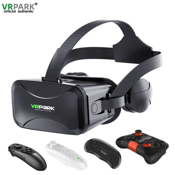 VR Glasses Original J30 4K Réalité Virtuelle 3D Lunettes Boîte Stéréo VR Google Carton Casque Casque pour Téléphone Android Max 6,7