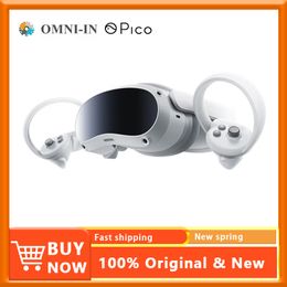 VR-bril Originele Pico 4 Headsets 8G 256GB All in One Virtual Reality Watch Foodball 4K Display Connect Steam 230712