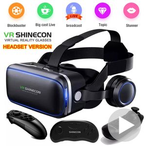 VR-bril Originele VR Shinecon 6.0 Virtual Reality-bril 3D VR-bril Stereohelm-headset met afstandsbediening voor Android 231204