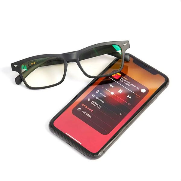 Gafas VR Smart Wireless Bluetooth compatible Audio Manos libres Llamadas Música Deportes Cancelación de ruido 231128