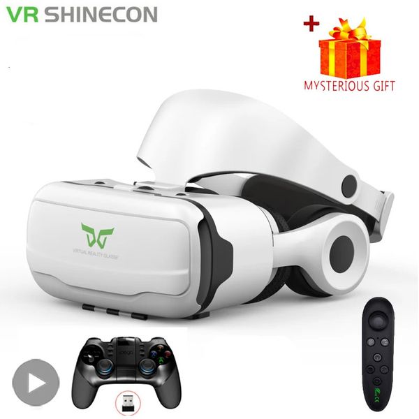 VR Lunettes Virtual Reality 3D casque de casque pour téléphone mobile Android Smartphone avec jeu de contrôleur Wirth Real Goggles 240424