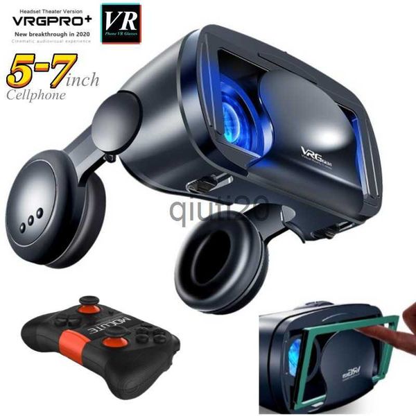 Gafas VR Realidad virtual Gafas VR 3D Google Caja de cartón Auriculares Casco para teléfono inteligente Ver videos 3D Jugar juegos VR Wireless Rocker x0801