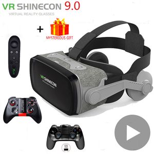 VR Bril VR Shinecon Casque Viar 3D Bril Virtual Reality Headset Helm Goggle Lenzen voor Smart Phone Smartphone Video Game Verrekijker 230718