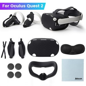 VR Glasses VR Touch Controller Shell Lens Rod Cap Handle Grip Protective Cover Set For Oculus Quest 2 VR Case Accessories 230518