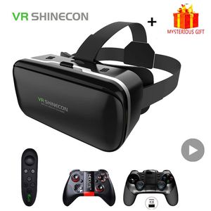 VR Shinecon 6,0 casco gafas de realidad Virtual 3 D gafas 3d casco para teléfono inteligente Android lente Viar 240126