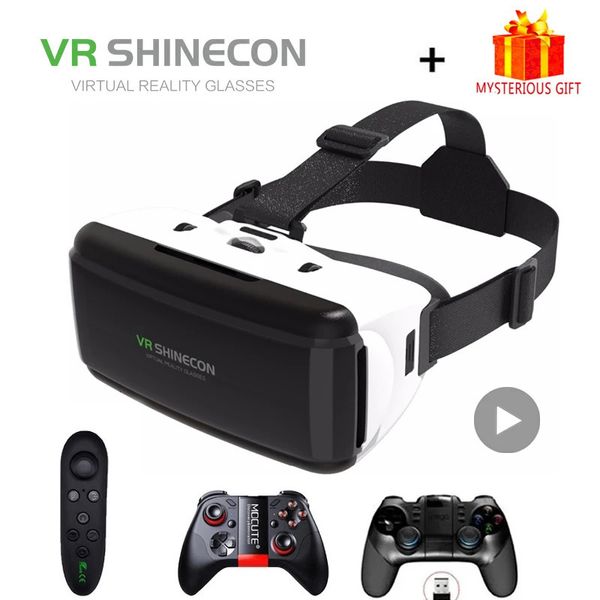 VR SHINECON VIAR VIAR Virtual Reality Lunes 3D pour Android Smart Phone Smartphone Headset Caket Goggles Casque Video Game 240506