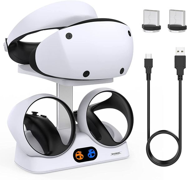 Base de station de charge VRAR AccessORISe pour contrôleur PSVR2 Support d'affichage de casque VR Charge à double poignée pour accessoires PS VR2 VR2 230922