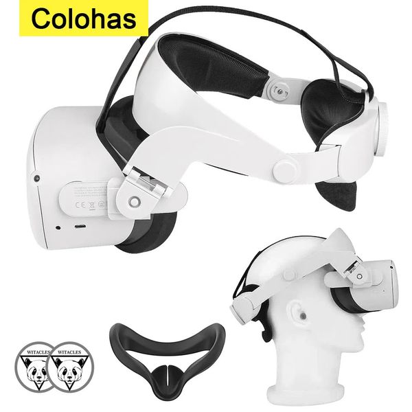 Accesorios VRAR Correa para la cabeza para Oculus Quest 2 Accesorios Máscara para ojos Cubierta Halo Realidad virtual Soporte Forcesupport 230927