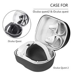VRAR Accesorize Portable Hard Eva Pouch Cubierta protectora de la caja de almacenamiento Caja de transporte para -Oculus Quest 2 Auriculares VR y accesorios 230817