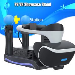 VRAR AccessORISe PS Move VR PSVR LED-opslagstandaard 2 oplaadpoorten Headsethouder CUH-ZVR2 2e beugel voor 4 accessoires 231122