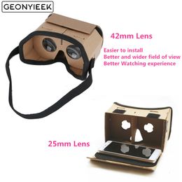 VRAR Accessorise Virtual Reality GLAsses Google Cardboard GLAsses 3D VR GLAsses Films pour SmartPhones HEADset 230818