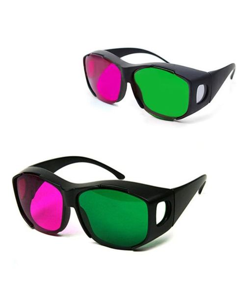 VRAR Devices 2 pièces en plastique unisexe ambre bleu lunettes 3D marron bleu rouge vert magenta vert Vision lunettes anaglyphe pour vidéo Cinem9216550