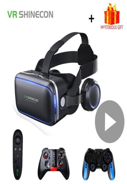 Dispositivos VRAR Shinecon 60 Casque VR Gafas de realidad virtual Casco de auriculares Goggles 3D para teléfonos inteligentes Binoculares Viar 8941044