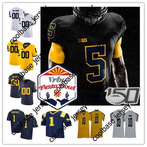 Vrbo Fiesta Bowl Michigan Wolverines College Football Jerseys J.J. McCarthy Blake Corum Donovan Edwards Ronnie Bell Luke Schoonmaker Junior