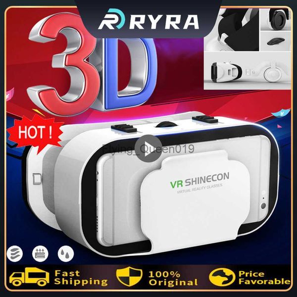 VRG VR G05 réalité virtuelle 3D lunettes boîte casque stéréo casque avec télécommande pour IOS Android VR lunettes Smartphone Viewer HKD230812