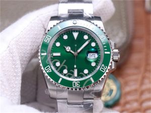 ZP Factory Mens Bleu Noir Vert Céramique Lunette Montre Montres Automatiques 116610 Hommes Dive Sport 904L En Acier Inoxydable Or Jaune 116613 Montres-bracelets