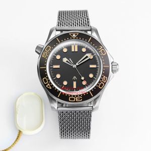 VS Factory produit des montres pour hommes de la série 007, un cadran noir de 42 mm de diamètre, un mouvement 8806 en saphir, une Montre de Luxe à bracelet en acier fin, des montres-bracelets mécaniques automatiques pour hommes