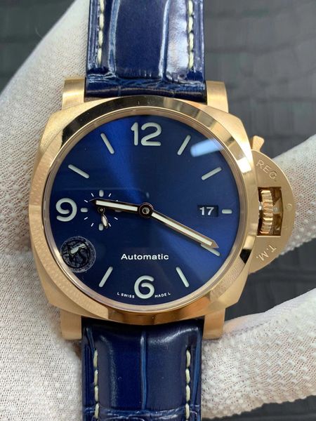 VS PAM438-PAM1039-PAM692-PAM1056 avec un boîtier en fibre de carbone classique légendaire veilleuse en verre saphir miroir étanche 2267