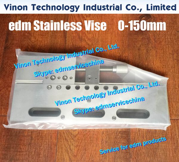 Pièces d'étau en acier inoxydable de précision VS150 ouverture maximale : 0-150 mm (320Lx145Wx22H), edm Wire-Cut-Vise 150mm pour machine d'électroérosion à fil