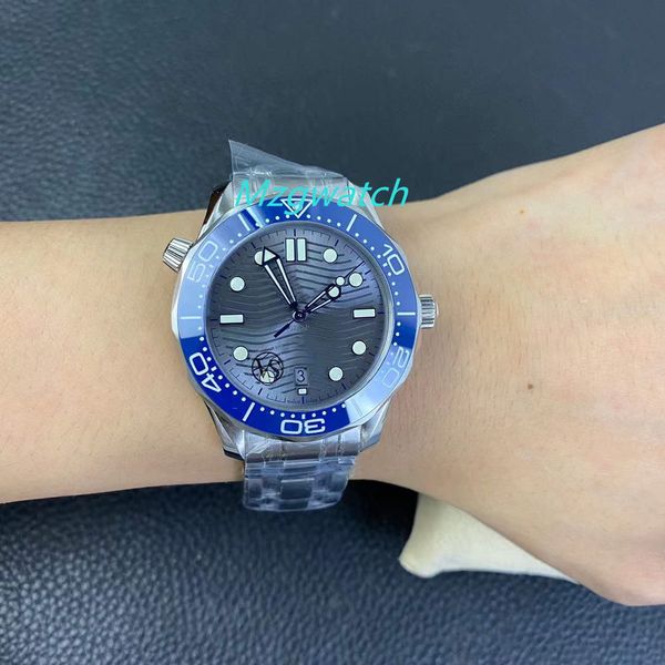 Reloj VSF 8800 movimiento Buceo 300M Tamaño 42MM Tira de acero fino Anillo de cerámica boca cuentas luminosas Cristal de zafiro impermeable Pantalla luminosa 210.30.42.20.01.001