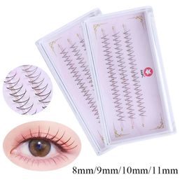 Clusters de cils VShaped Curling Singlecluster Eyelashes Natural Cross mixtes Fairy Greffing Cils False Makeup Tool 240420