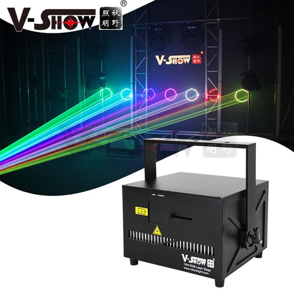 Vshow 10W ILDA High Power RVB Laser Stage Lighting