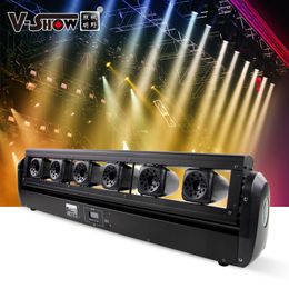 Vshow 12W 6eyes RVB Bar laser mobile en couleur pour Disco DMX