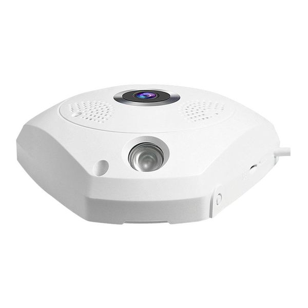 Vstarcam C61S 1080P WiFi panoramique Fisheye Caméra infrarouge compression H.264 caméra de vision nocturne - blanc US Plug