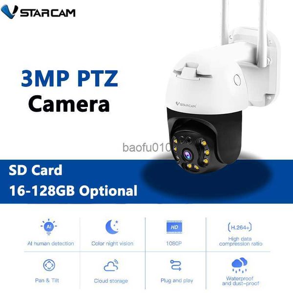 Vstarcam nouvelle protection de sécurité extérieure sans fil 3MP HD caméra IP maison intelligente dôme étanche couleur nuit bidirectionnelle avec application téléphone L230619