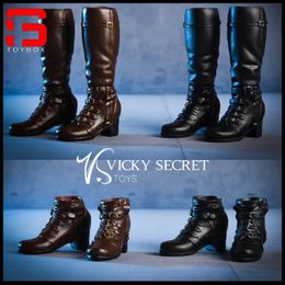 VSTOYS – bottes de Combat pour femmes, bottes longues/courtes à double usage, chaussures solides, modèle adapté à 12 PH TBL, figurines d'action, poupées corporelles, 18X02 1/6, 240328