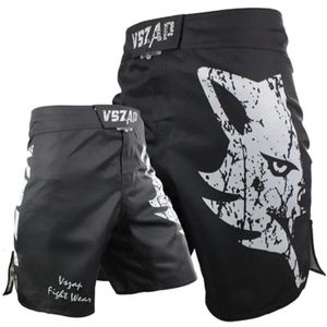 VSZAP Giant Wolf Fighter MMA Boxe Gym Sanda Thai Training Jujitsu Mixed Martial Arts Short de sport respirant à séchage rapide 240325