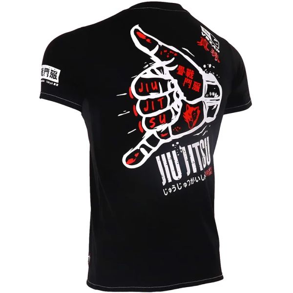 Vszap jiu-jitsu gard gardien manche courte mma t shirt hommes femmes muay thai chemise bjj kickboxing jersey sanda combat boxe vêtements