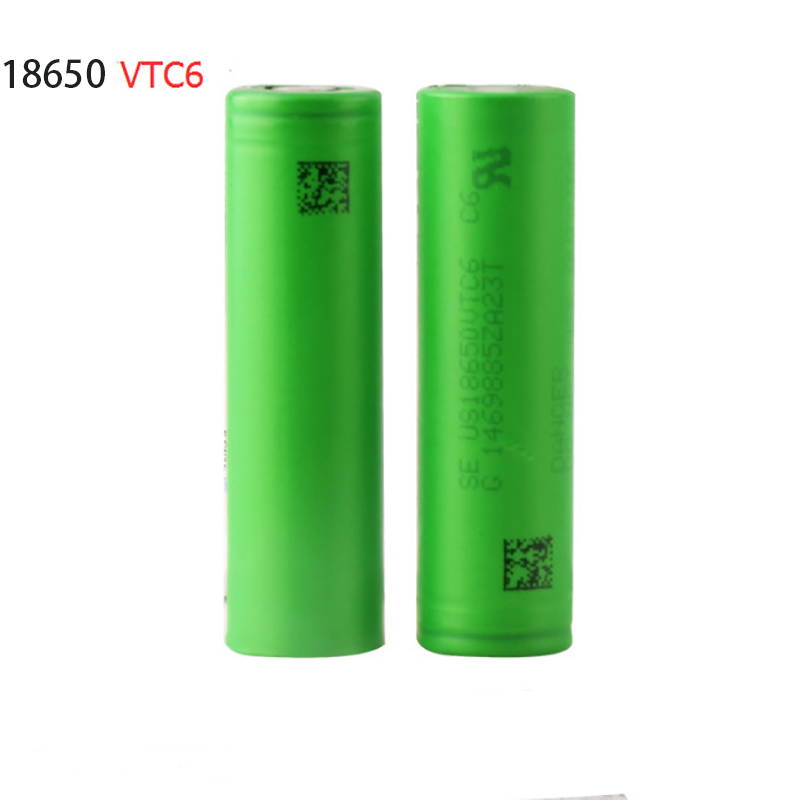 Ampliação alta da bateria de lítio do poder de VTC6 18650vtc6 3000 mAh 3.7V 18650