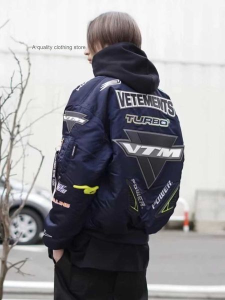 Vtm Alpha Deep Blue Racing Design Veste Bomber Air Force