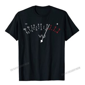 Vu Meter Ingeniero de sonido DJ Hi Fi Analógico o Diseño de amantes Camisas Camisas Men Tshirts For Men Geek T Shirt Summer Algodón 220520