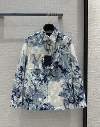 Vêtements de marque Vui * ton 23 Prefall printemps / été nouvelle veste de chemise imprimée Monogram Aquagarden