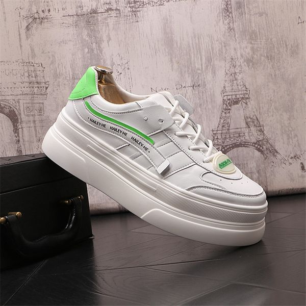 Vulcanize Round Design 1326 Toe Casual Sneakers New Light White Breasping Breffable Non-Slip Walking Driving Mood